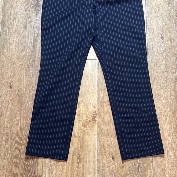 Good American Navy Pinstripe Exec Pant Size 4/27 - Picture 7 of 10